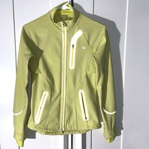 Athleta Women's Lime Green Full Zip Athletic/Running Jacket Size XXS